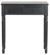 Tavolino da toilette in legno di pino nero Romy - WOOOD