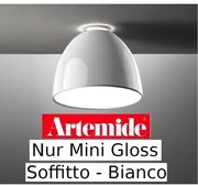 Artemide nur mini gloss halo soffitto bianco