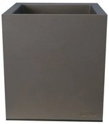 Vaso Riviera Grigio Plastica Quadrato