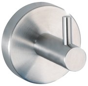 Gancio a parete in acciaio inox in argento opaco Bosio - Wenko