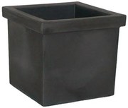 Vaso per piante e fiori SIEPI EURO3PLAST in polietilene nero H 35 cm L 39 x P 39 cm