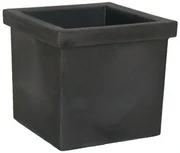Vaso per piante e fiori SIEPI EURO3PLAST in polietilene nero H 35 cm L 39 x P 39 cm