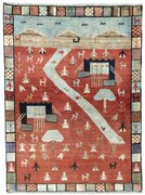 Gabbeh Tappeto persiano 100 x 140 (Iran) Annodato A Mano