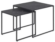 Set di tavolini da caffè ALMA 2 pz antracite