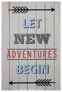Quadro per bambini 30x45 cm Let New Adventures Begin - Premier Housewares