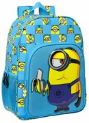 Zaino Scuola Minions Minionstatic Azzurro 33 x 42 x 14 cm