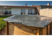 Copertura invernale per piscina tondo GRE 784801 in pvc grigio Ø 581 cm