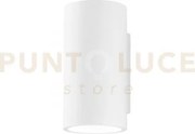 Applique a parete banjie tubolare bianca 2 luci attacco gu10 12x2x2...