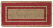 Zerbino in cocco naturale con bordo colorato resistente spessore mm.17