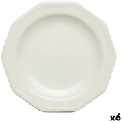 Piatto da Dolce Churchill Artic Ceramica Bianco servizio di piatti (Ø 20,5 cm) (6 Unità)