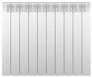 Radiatore acqua calda EQUATION ALURAD in alluminio, 10 elementi, interasse 600 mm, bianco