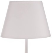 Lampada da tavolo Soho Luminex, Bianco / Opale, Soggiorno / Sala da pranzo, Tessuto / Stoffa / Seta, Moderno, Lampada da tavolo
