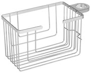 Mensola da bagno senza foratura color argento lucido in acciaio inox Valognes – Wenko