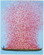 Stampa su tela Flower Boat