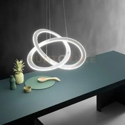 Yara s/p lampadario a sospensione led 3000k 1900lm 40w d.57cm dimme...