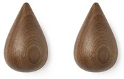 Dropit Gancio per cappotto 2 pcs. Large pcs. Walnut - Normann Copenhagen