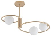 Lampadario a sospensione con supporto rigido AQUA 3xG9/12W/230V oro