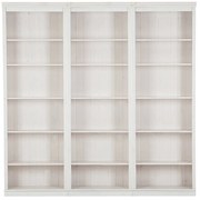 Libreria in legno di pino bianco 222x223 cm Anita - Støraa