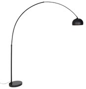 Lampada da terra ad arco moderna nera - XXL