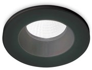 Faretto Ad Incasso Moderno Room-65 Alluminio Nero Led 8W 3000K Luce Calda