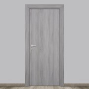 Porta battente Gray Elm grigio L 60 x H 210 cm reversibile
