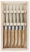 Coltelli fatti a mano con finitura satinata Essentiel 6 pz