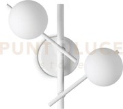 Atlas applique 2 luci attacco g9 colore bianco in metallo e diffuso...
