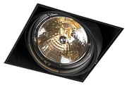 Faretto incasso nero AR111 orientabile e girevole senza cornice - Oneon