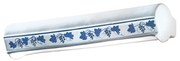 Applique Classica Trieste Bianco Decorato Filo Blu 2 Luci E14