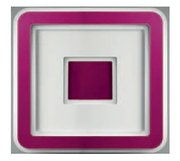 Plafoniera Contemporanea Halò Metallo Magenta Led 35W