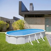 Piscina fuori terra rigida GRE Fiji bianco L int 7.3 x 3.75 m