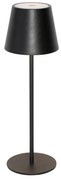 Lampada da tavolo nera con LED dimmerabile e ricaricabile IP54 - Murdock
