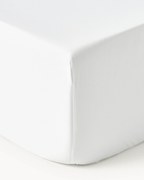 Lenzuolo con angoli boxspring in raso di cotone Premium