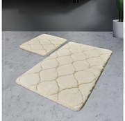SET 2x Tappeto bagno INFINITY 60x100 cm beige