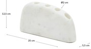Kave Home - Candelabro grande Signe in marmo bianco 10 cm