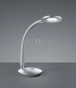Cobra lampada da studio orientabile plastica alluminio h.47cm led 3...