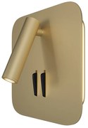 Applique Da Parete Moderno Ios 176 Alluminio Oro Luce Led Integrato 9W