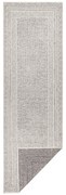 Runner da esterno grigio e bianco Berlino, 80 x 250 cm - Ragami