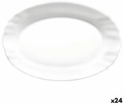 Teglia da Cucina Bormioli Rocco Ebro Ovale Bianco Vetro (22 cm) (24 Unità)