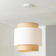 Brilagi - Lampada a sospensione con cavo CERIA 1xE27/40W/230V Ø 30 cm beige/bianco