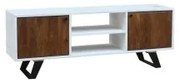 Mobile TV DKD Home Decor Bianco 135 x 35 x 40 cm Metallo Legno di mango