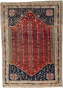 Shiraz Tappeto persiano 290 x 210 Rosso (Iran) Annodato A Mano