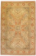 Cashmere Silk Tappeto 180x280 Beige (Indian) Annodato A Mano