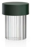 Flos - Last Order Fluted Portable Lampada da Tavolo Matt Verde Flos