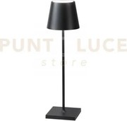 Lampada da tavolo ricaricabile led drink nera 2,2w 190lm 3000k dimm...