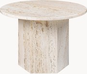 Tavolino rotondo in travertino Epic Ø 60 cm