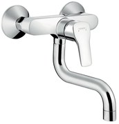 Rubinetto da cucina orizzontale a s My Sport argento cromato lucido HANSGROHE