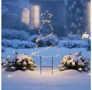 Brilagi - Decorazione natalizia da esterno a LED LED/3xAA IP44 68x29 cm albero