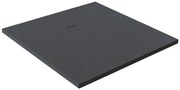 Piatto doccia in resina Cosmos Stone antracite L 90 x L 80 cm