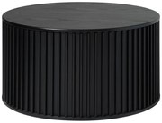 Tavolino rotondo nero ø 85 cm Siena - Unique Furniture